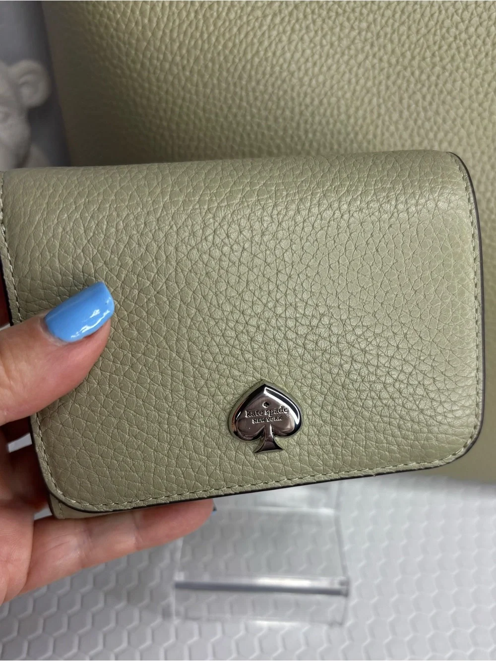 kate spade Pebbled Leather Greta Tote with Matching Wallet Set NWT